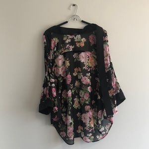 Sheer Flower Cardigan